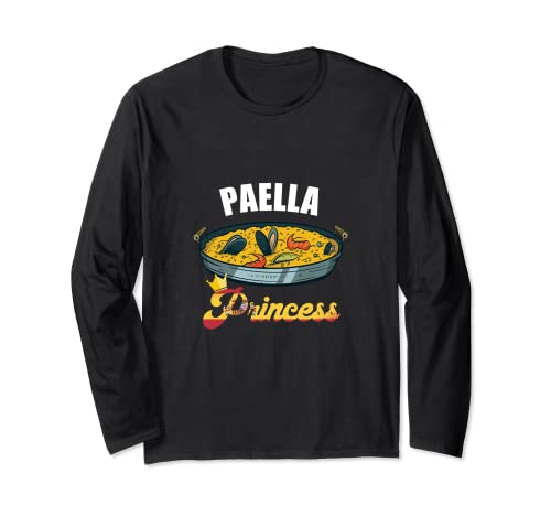 Paella Princess - Arrocera española para mariscos y mariscos Manga Larga