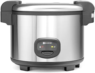 HENDI Olla arrocera y calentador - 5.4 L - 230V / 1950W - 455x455x(H)380 mm