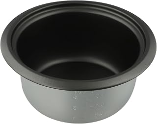 Olla interior para olla arrocera, forro de repuesto antiadherente de 1 L con base de aluminio grueso, distribución uniforme del calor para cocinar al vapor y cocinar a fuego lento, compatible con