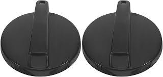 2 Piezas Perilla Temporizador para Olla Arrocera y Eléctrica | Repuesto de Plástico Negro, Control Preciso y Duradero, Uso en Casa u Oficina, Paquete