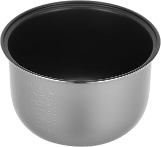 Olla Interior de Recambio para Olla Arrocera Eléctrica de Aleación | Antiadherente, Plata, Cocción de Arroz y Porridge, Resistente al Desgaste