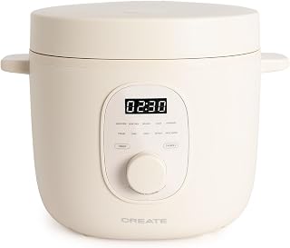 CREATE/RICE COOKER STUDIO/Arrocera eléctrica multifunción 3L blanco roto/Programable hasta 24h. con cesta vaporera. prepara tartas. guisos o sopas. función de mantener el calor. 600W