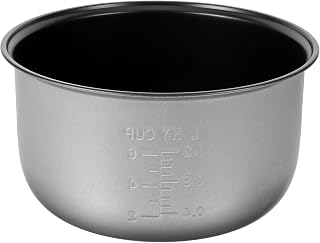 Veemoon Aleación de Aluminio Olla Interior Repuesto 3 L, para Arrocera | Accesorio de Cocina, Color Plata, Reutilizable y Reemplazable, Transferencia Térmica, Pieza para Cocedor Varios estilos