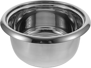 Olla Interior de Acero Inoxidable 304 para Arrocera, 4l, Plata | Reemplazo Práctico Buen Calor, Suministros para Cocinas Eléctricas, Arrocera Bear