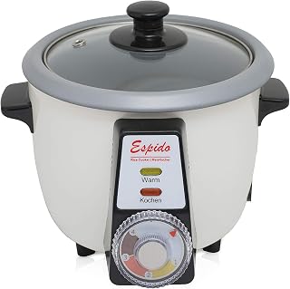 Olla arrocera persa con tarta de arroz Tahdig Tadig corteza de arroz (1-2 personas - 0,6 L - 300 vatios - RCG-10T)